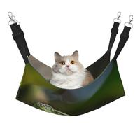 LRHCNZDCP Green Lizard Print Cat Hammock Bed, Soft Double-Layered Hanging Pet Bed for Small Pet, M