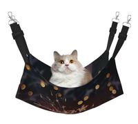 LRHCNZDCP Happy New Year Print Cat Hammock Bed, Soft Double-Layered Hanging Pet Bed for Small Pet, M