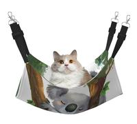 LRHCNZDCP Hugging tree koala Print Cat Hammock Bed, Soft Double-Layered Hanging Pet Bed for Small Pet, L