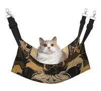 LRHCNZDCP Imagen De Pug print Print Cat Hammock Bed, Soft Double-Layered Hanging Pet Bed for Small Pet, L