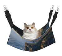 LRHCNZDCP Ireland Outdoors County Clare The Cliffs Print Cat Hammock Bed, Soft Double-Layered Hanging Pet Bed for Small Pet, M