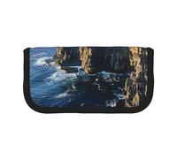 LRHCNZDCP Ireland Outdoors County Clare The Cliffs Printed Pen Pencil Case Canvas Makeup Bag Gadget Pen Bag Pencil Box with Zipper