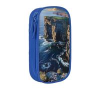 LRHCNZDCP Ireland Outdoors County Clare The Cliffs Printed Pencil Case Pouch Blue, Cute Pencil Pen Case Pencil Box Pen Bag for School Office