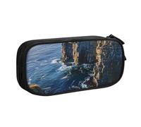 LRHCNZDCP Ireland Outdoors County Clare The Cliffs Printed Pencil Case Pouch Cute Pencil Pen Case Pencil Box Pen Bag for School Office, Black