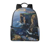 LRHCNZDCP Ireland Outdoors County Clare The Cliffs Printed School Bag Bookbag Laptop Backpack Stylish Lightweight Backpack Travel Backpack for Kids Boys Girls