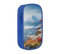LRHCNZDCP Japan Mount Fuji Landscape Printed Pencil Case Pouch Blue, Cute Pencil Pen Case Pencil Box Pen Bag for School Office