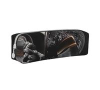 LRHCNZDCP Japan Samurai Sword Printed Leather Pencil Case - Cute Zipper Pencil Pouch Pencil Box for School & Office
