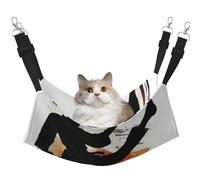 LRHCNZDCP karate-highkick-icon Print Cat Hammock Bed, Soft Double-Layered Hanging Pet Bed for Small Pet, L