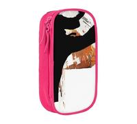 LRHCNZDCP Karate-highkick-icon Printed Pencil Case Pouch, Cute Pencil Pen Case Pencil Box Pen Bag for School Office,Pink