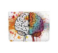 LRHCNZDCP Left and Right Brain Advantage Printed Laptop Sleeve 13-Inch Leather Laptop Case Computer Bag Cover for Travel, Work, Business