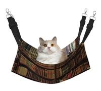 LRHCNZDCP library bookshelf art Print Cat Hammock Bed, Soft Double-Layered Hanging Pet Bed for Small Pet, L