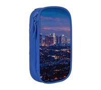 LRHCNZDCP Los Angeles Skyline Printed Pencil Case Pouch Blue, Cute Pencil Pen Case Pencil Box Pen Bag for School Office