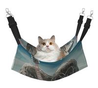 LRHCNZDCP Love Rock Print Cat Hammock Bed, Soft Double-Layered Hanging Pet Bed for Small Pet, M