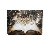 LRHCNZDCP magic book Printed Laptop Sleeve 13-Inch Leather Laptop Case Computer Bag Cover for Travel, Work, Business