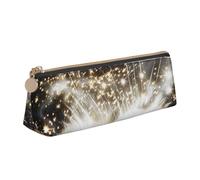 LRHCNZDCP Magic Book Printed Leather Pencil Case - Triangle Zipper Cute Pencil Pouch Pencil Box for School & Office