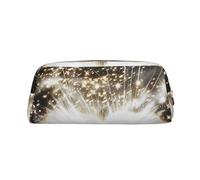 LRHCNZDCP Magic Book Printed Pencil Case Leather Pen Pencil Pouch Makeup Bag with Gold Zipper for Teen Girls Boys Men Women