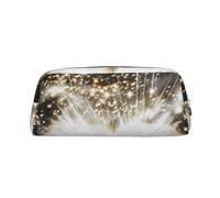 LRHCNZDCP Magic Book Printed Pencil Case Leather Pen Pencil Pouch Makeup Bag with Silver Zipper for Teen Girls Boys Men Women