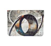 LRHCNZDCP Math Geometry G alculus Printed Laptop Sleeve 13-Inch Leather Laptop Case Computer Bag Cover for Travel, Work, Business