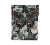 LRHCNZDCP moth that looks like a peacock Printed Laptop Case 13-Inch Leather Laptop Sleeve Computer Bag Cover for Travel, Work, Business