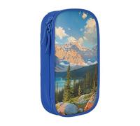 LRHCNZDCP National Park Printed Pencil Case Pouch Blue, Cute Pencil Pen Case Pencil Box Pen Bag for School Office