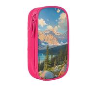 LRHCNZDCP National Park Printed Pencil Case Pouch Pink, Cute Pencil Pen Case Pencil Box Pen Bag for School Office