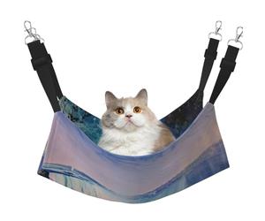 LRHCNZDCP Niagara Falls Print Cat Hammock Bed, Soft Double-Layered Hanging Pet Bed for Small Pet, M