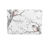 LRHCNZDCP Owl Tree Branches Printed Laptop Sleeve 13-Inch Leather Laptop Case Computer Bag Cover for Travel, Work, Business