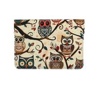LRHCNZDCP Owls on Tree Branches Printed Laptop Sleeve 13-Inch Leather Laptop Case Computer Bag Cover for Travel, Work, Business