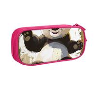 LRHCNZDCP Panda 1 Printed Pencil Case Pouch Cute Pencil Pen Case Pencil Box Pen Bag for School Office, Pink