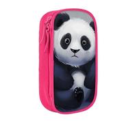 LRHCNZDCP Panda Printed Pencil Case Pouch Pink, Cute Pencil Pen Case Pencil Box Pen Bag for School Office
