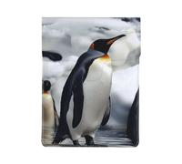 LRHCNZDCP Penguin Printed Laptop Case 13-Inch Leather Laptop Sleeve Computer Bag Cover for Travel, Work, Business