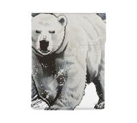 LRHCNZDCP polar bear print Printed Laptop Case 13-Inch Leather Laptop Sleeve Computer Bag Cover for Travel, Work, Business
