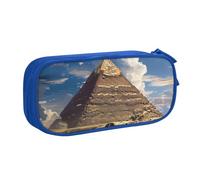 LRHCNZDCP Pyramids of Egypt Printed Pencil Case Pouch Cute Pencil Pen Case Pencil Box Pen Bag for School Office, Blue