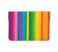 LRHCNZDCP Rainbow Color stripe Printed Laptop Sleeve 13-Inch Leather Laptop Case Computer Bag Cover for Travel, Work, Business