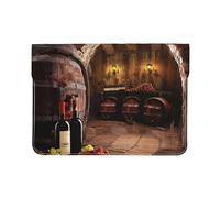 LRHCNZDCP Red Wine Cellar Printed Laptop Sleeve 13-Inch Leather Laptop Case Computer Bag Cover for Travel, Work, Business