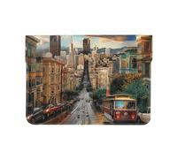 LRHCNZDCP san francisco Printed Laptop Sleeve 13-Inch Leather Laptop Case Computer Bag Cover for Travel, Work, Business