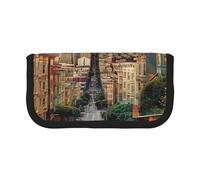 LRHCNZDCP san Francisco Printed Pen Pencil Case Canvas Makeup Bag Gadget Pen Bag Pencil Box with Zipper