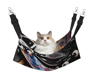 LRHCNZDCP skate boards Print Cat Hammock Bed, Soft Double-Layered Hanging Pet Bed for Small Pet, L