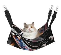 LRHCNZDCP skate boards Print Cat Hammock Bed, Soft Double-Layered Hanging Pet Bed for Small Pet, M