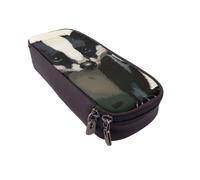 LRHCNZDCP Skunk 1 Printed Pencil Case Holder Leather Cute Pen Pencil Pouch School Office College Pencil Box Organizer for Adult Boys Girls