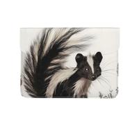 LRHCNZDCP Skunk Printed Laptop Sleeve 13-Inch Leather Laptop Case Computer Bag Cover for Travel, Work, Business