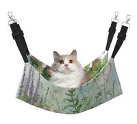 LRHCNZDCP Springtime Herb Garden Print Cat Hammock Bed, Soft Double-Layered Hanging Pet Bed for Small Pet, L