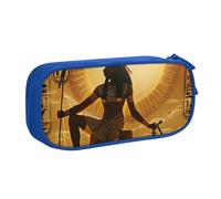 LRHCNZDCP Sun Old Egyptian Timeless Grace Printed Pencil Case Pouch Cute Pencil Pen Case Pencil Box Pen Bag for School Office, Blue