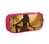 LRHCNZDCP Sun Old Egyptian Timeless Grace Printed Pencil Case Pouch Cute Pencil Pen Case Pencil Box Pen Bag for School Office, Pink