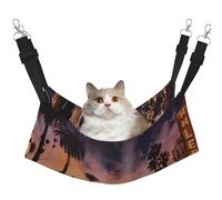 LRHCNZDCP The Old Hollywood Print Cat Hammock Bed, Soft Double-Layered Hanging Pet Bed for Small Pet, M