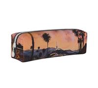 LRHCNZDCP The Old Hollywood Printed Leather Pencil Case - Cute Zipper Pencil Pouch Pencil Box for School & Office