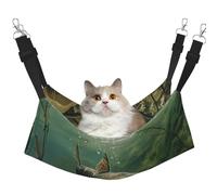 LRHCNZDCP Underwater catfish Print Cat Hammock Bed, Soft Double-Layered Hanging Pet Bed for Small Pet, M