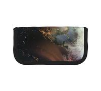 LRHCNZDCP Universe Planet Printed Pen Pencil Case Canvas Makeup Bag Gadget Pen Bag Pencil Box with Zipper