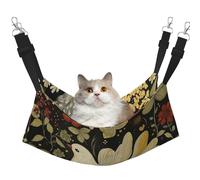 LRHCNZDCP yellow leaves chicken Print Cat Hammock Bed, Soft Double-Layered Hanging Pet Bed for Small Pet, L