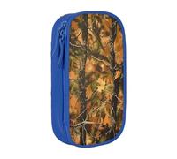 LRHCNZDCP Yellow Trees Camoflauge Printed Pencil Case Pouch, Cute Pencil Pen Case Pencil Box Pen Bag for School Office,Blue